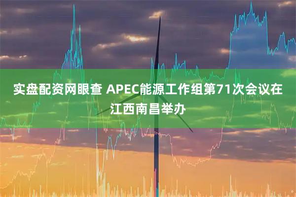 实盘配资网眼查 APEC能源工作组第71次会议在江西南昌举办